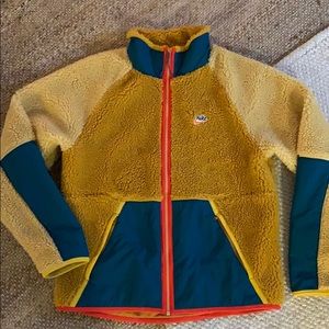 NIKE Color Block Fleece Zip Up Jacket